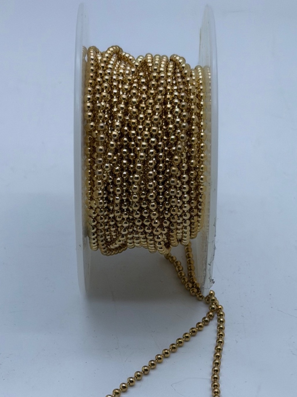 Gold Plated Ball Chain with Connector Clasps